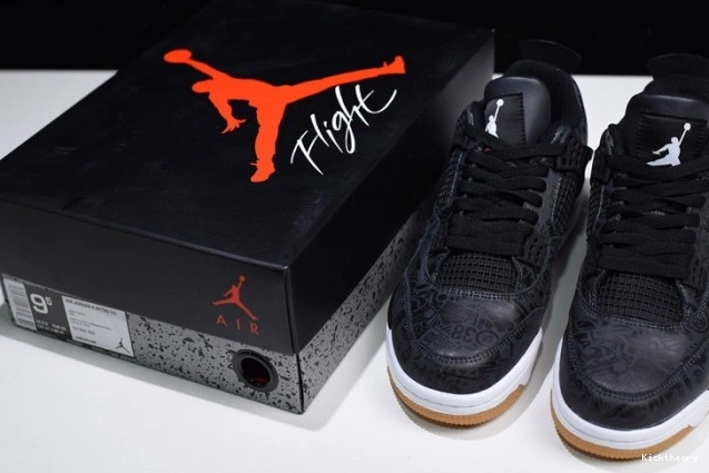 Kick Theory Black 4 Air CI1184-001 Retro Laser Jordan 0727
